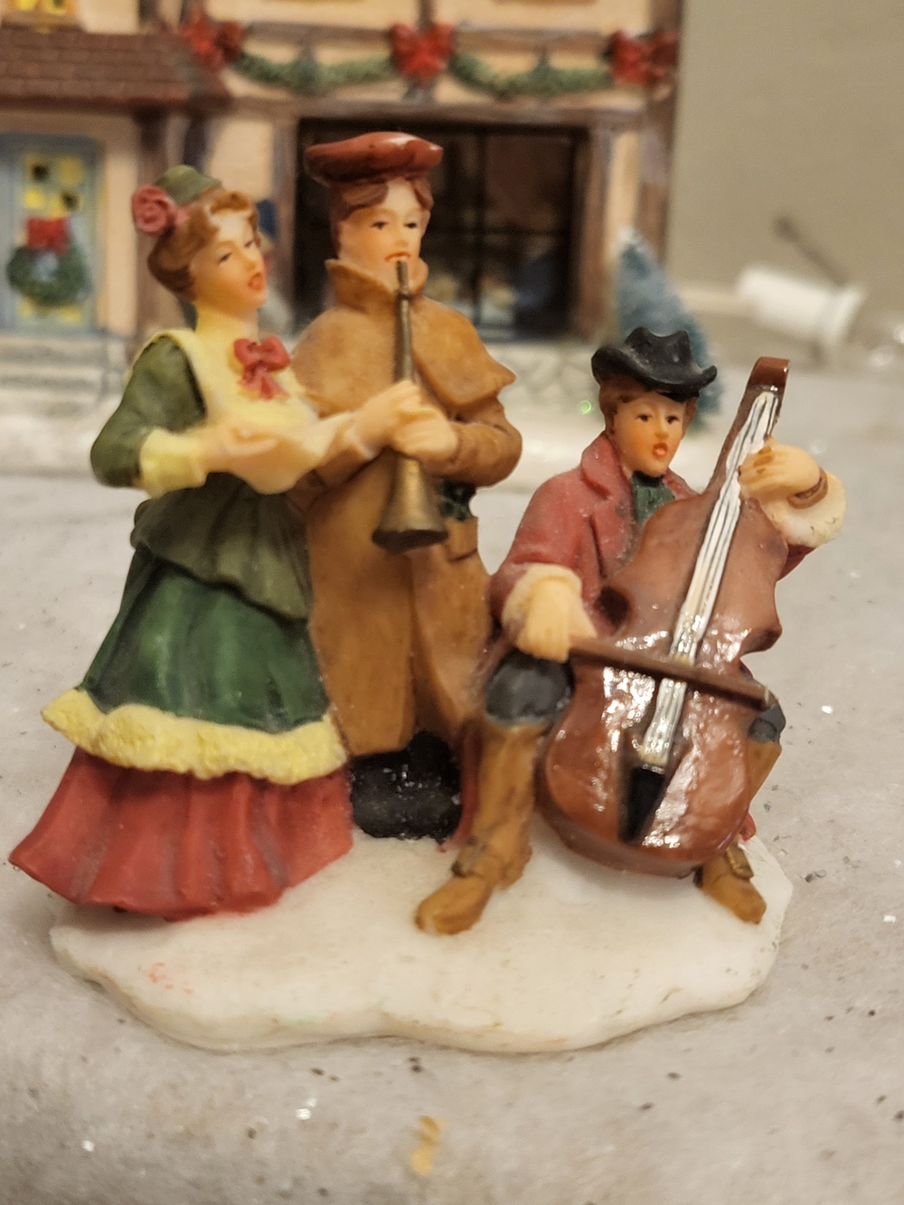Vintage O'Well Dickens Collectibles Christmas Village Figurine - Trio Carolers
